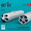 RESKIT RS48-0529 B-13L rocket launchers (2 pcs) (3D Printed) 1/48